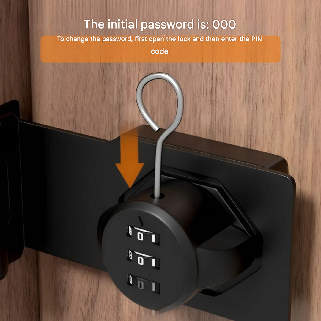 Secure Code Lock Box with Adjustable Combination