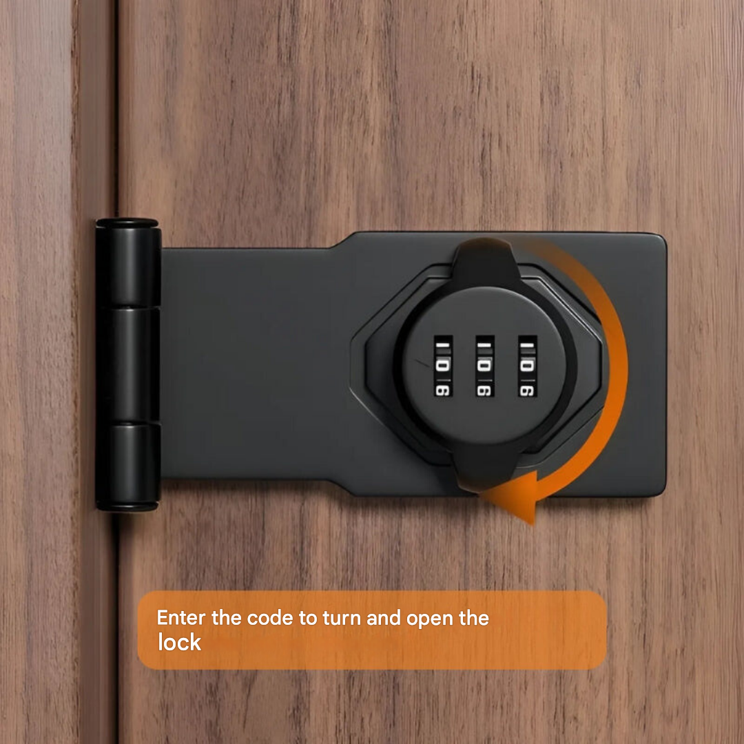 Secure Code Lock Box with Adjustable Combination