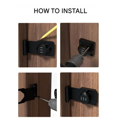Secure Code Lock Box with Adjustable Combination