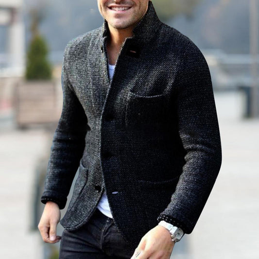 Cozy Mens Button Front Cardigan Sweater - Pexav