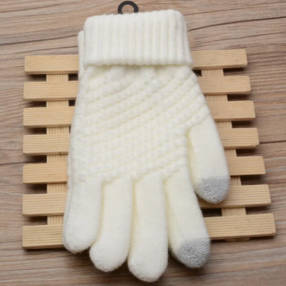 Knitted Touchscreen Gloves for Women - Amara-Black-Nora Luxe