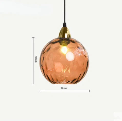 Beautiful Glass Hanging Lamp Fixture