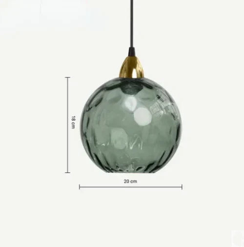 Beautiful Glass Hanging Lamp Fixture
