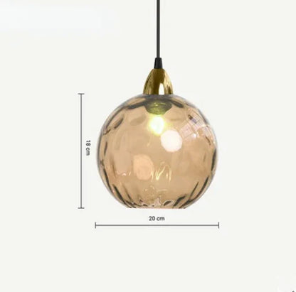 Beautiful Glass Hanging Lamp Fixture