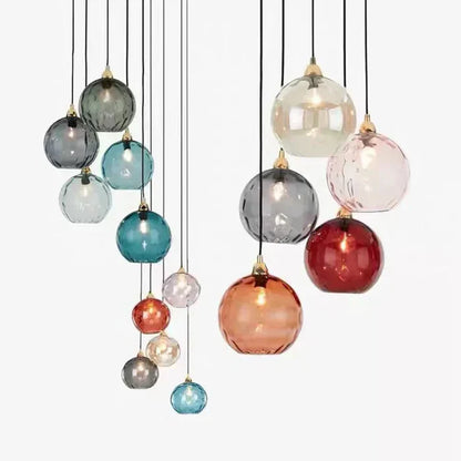 Beautiful Glass Hanging Lamp Fixture
