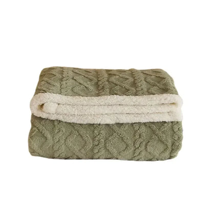 Soft Plush Lamb Wool Throw Blanket