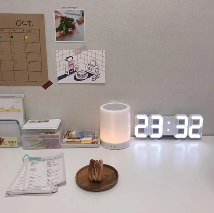 Advanced LED Clock Radio with Date and Temperature