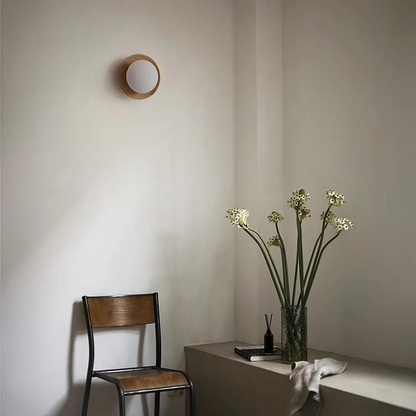 Natural Simple Wood Wall Light
