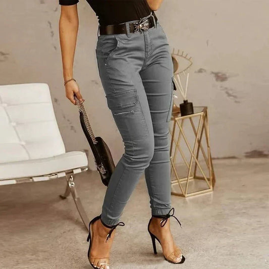Women's Relaxed Fit Cargo Jeans - Pexav