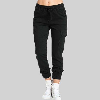 Ladies Cargo Trousers - Nova-Black-XS-Nora Luxe