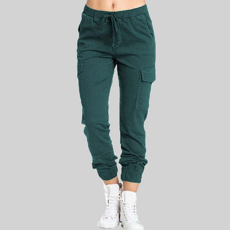 Women's Comfortable Cargo Pants - Pexav