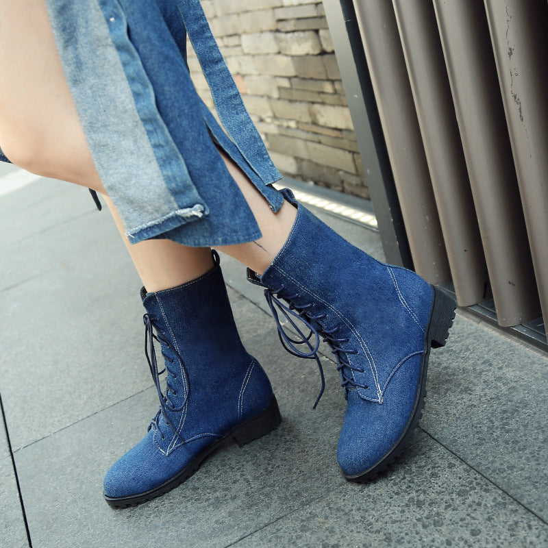 Women's Elegant Low Heel Lace Up Shoes - Pexav