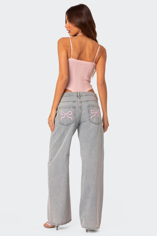 Women's Comfortable Dark Jeans - Skylar - Pexav