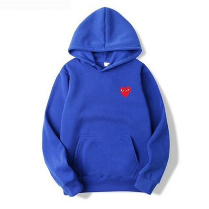 Ladies' Hoodie with Heart-Shaped Logo - Nina-Blue-S-Nora Luxe