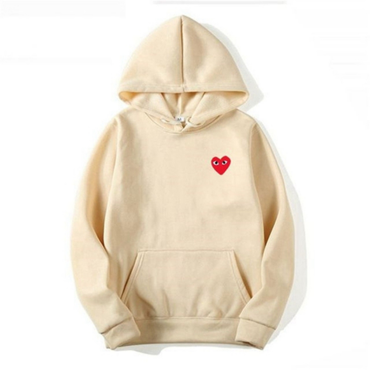 Ladies' Hoodie with Heart-Shaped Logo - Nina-Light Brown-S-Nora Luxe