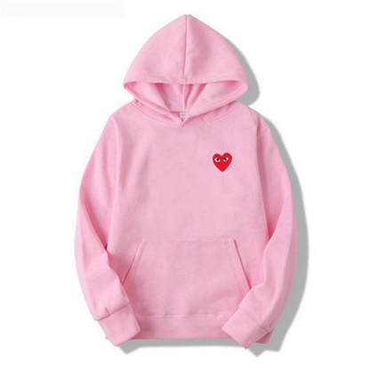 Ladies' Hoodie with Heart-Shaped Logo - Nina-Pink-S-Nora Luxe