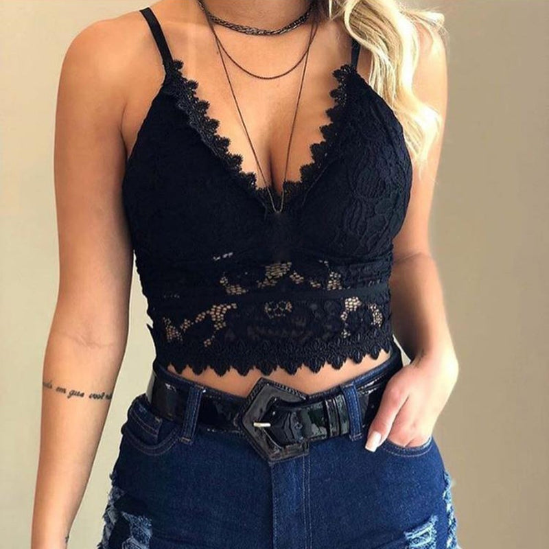 Women's Delicate Camisole with Thin Straps - Pexav