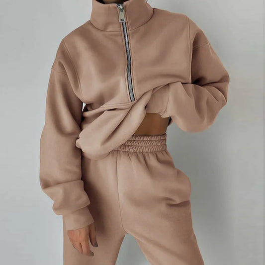 Women's 2 Piece Athletic Tracksuit Set - Pexav