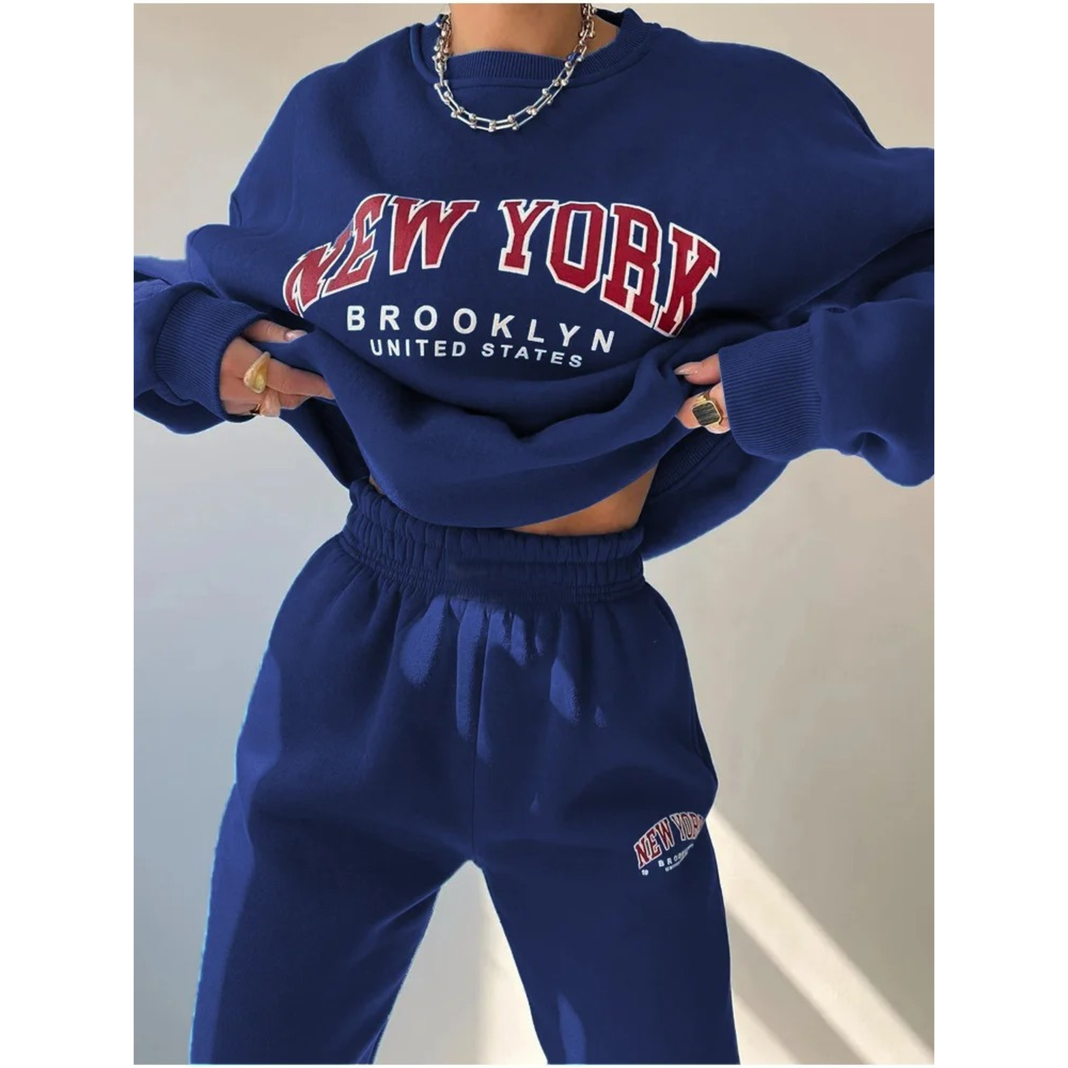 Women's Graphic Print Jogger Suit - Viva - Pexav