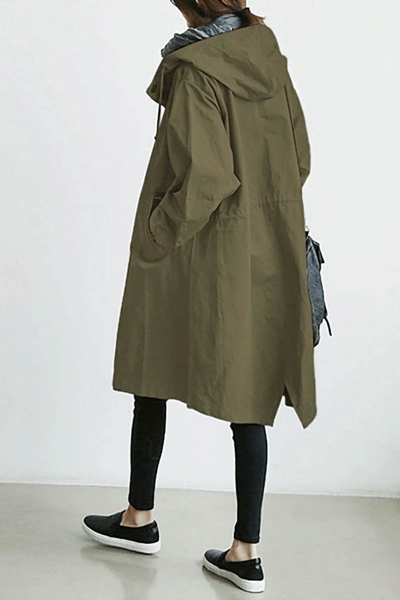 Ladies Windbreaker - Aurora-Army Green-S-Nora Luxe