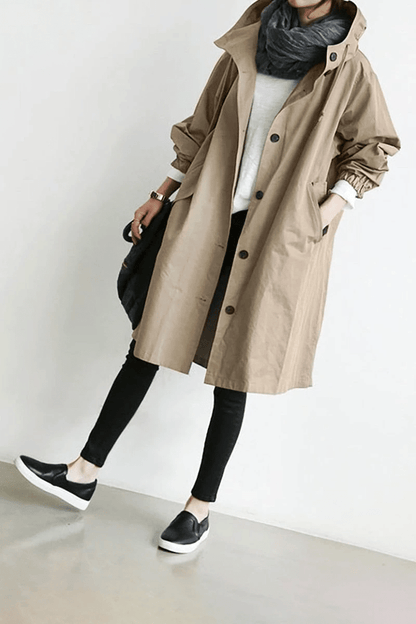 Ladies Windbreaker - Aurora-Khaki-S-Nora Luxe