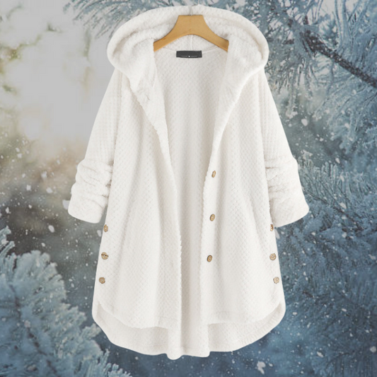 Warm Women's Fleece Hooded Coat - Nova - Pexav