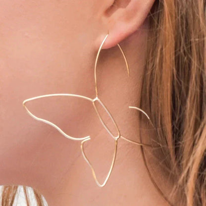 Big Floral Drop Earrings - Pexav