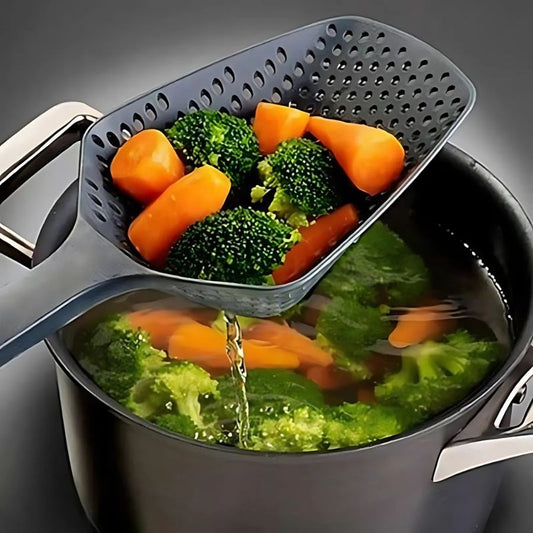 Big Plastic Serving Spoon with Drain Holes - Pexav