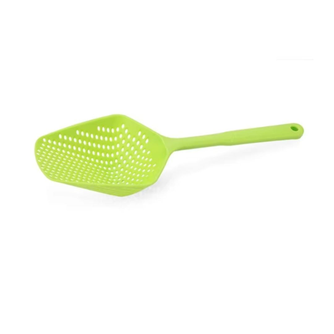 Large PP Kitchen Spoon for Draining and Serving - EasyDrain-Green-Nora Luxe