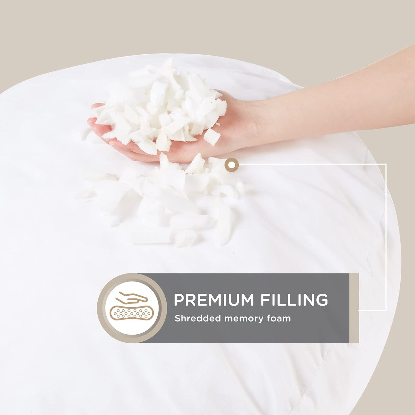 Large Round Memory Foam Meditation Cushion-Nora Luxe