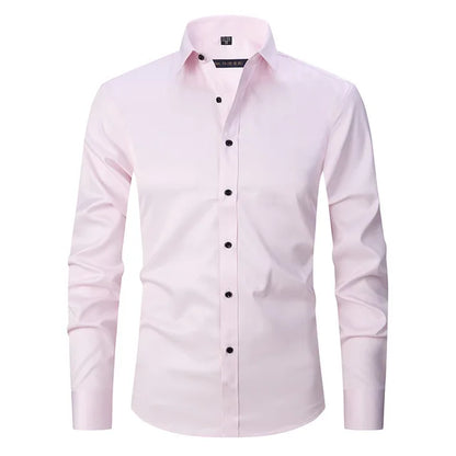 Slim Fit Men's Dress Shirt - Comfortable Office Wear