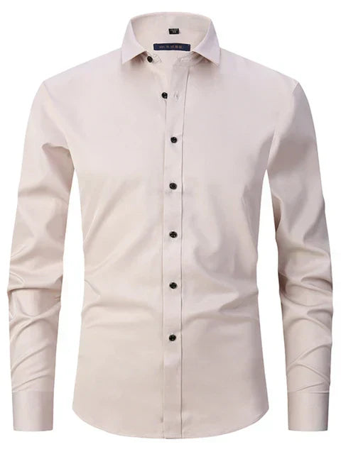 Slim Fit Men's Dress Shirt - Comfortable Office Wear