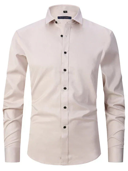 Slim Fit Men's Dress Shirt - Comfortable Office Wear