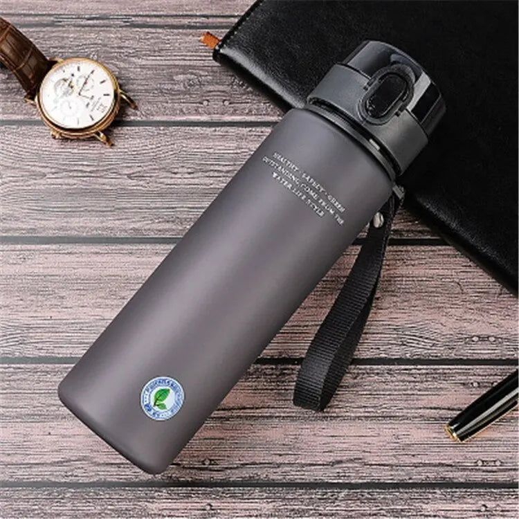 Leak-proof Sports Bottle - HydraSport-400ml-Gray-Nora Luxe