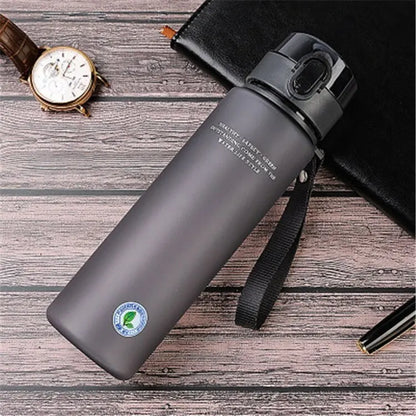 Leak-proof Sports Bottle - HydraSport-400ml-Gray-Nora Luxe