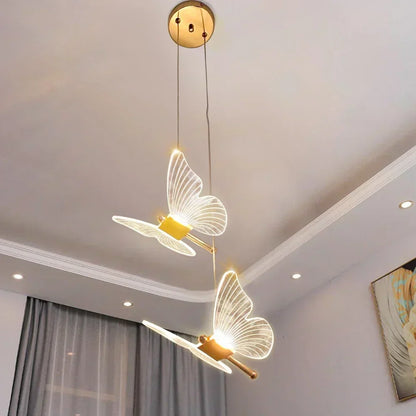 LED Butterfly Pendant Lamps - ButterLuxe-Warm White-2 pieces-Nora Luxe