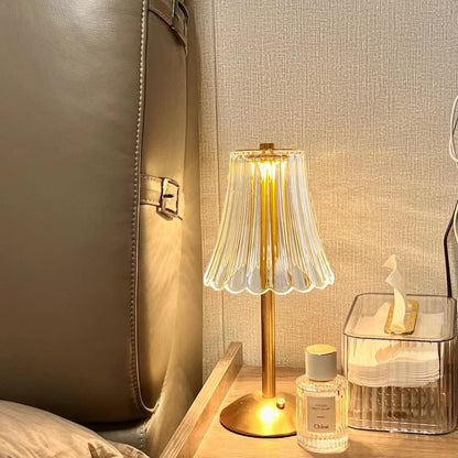 LED Retro Table Lamp USB Rechargeable - BrillianceGlow-Nora Luxe
