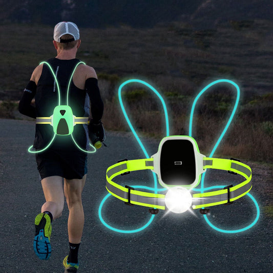 Visible LED Running Vest for Night Safety - Pexav