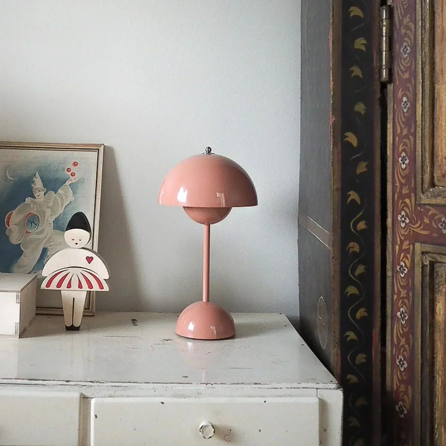 LED Table Lamp - LumiSphere-Gray-Nora Luxe