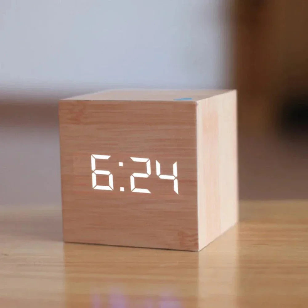 Small Digital LED Clock Radio Alarm