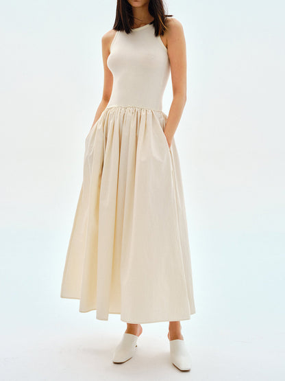 Casual V Neck Maxi Dress