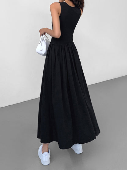 Casual V Neck Maxi Dress