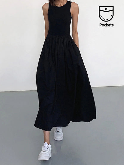 Casual V Neck Maxi Dress - Pexav