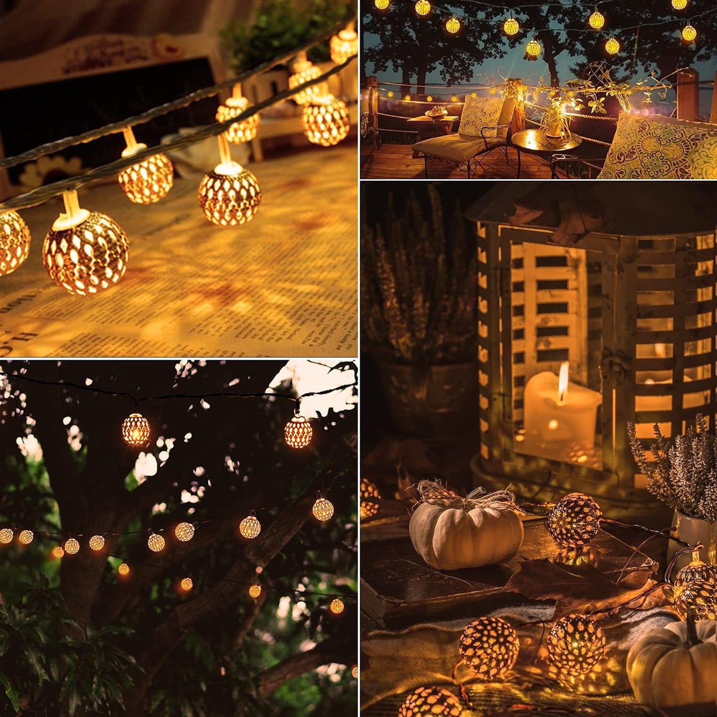 Waterproof Outdoor Solar Fairy String Lights
