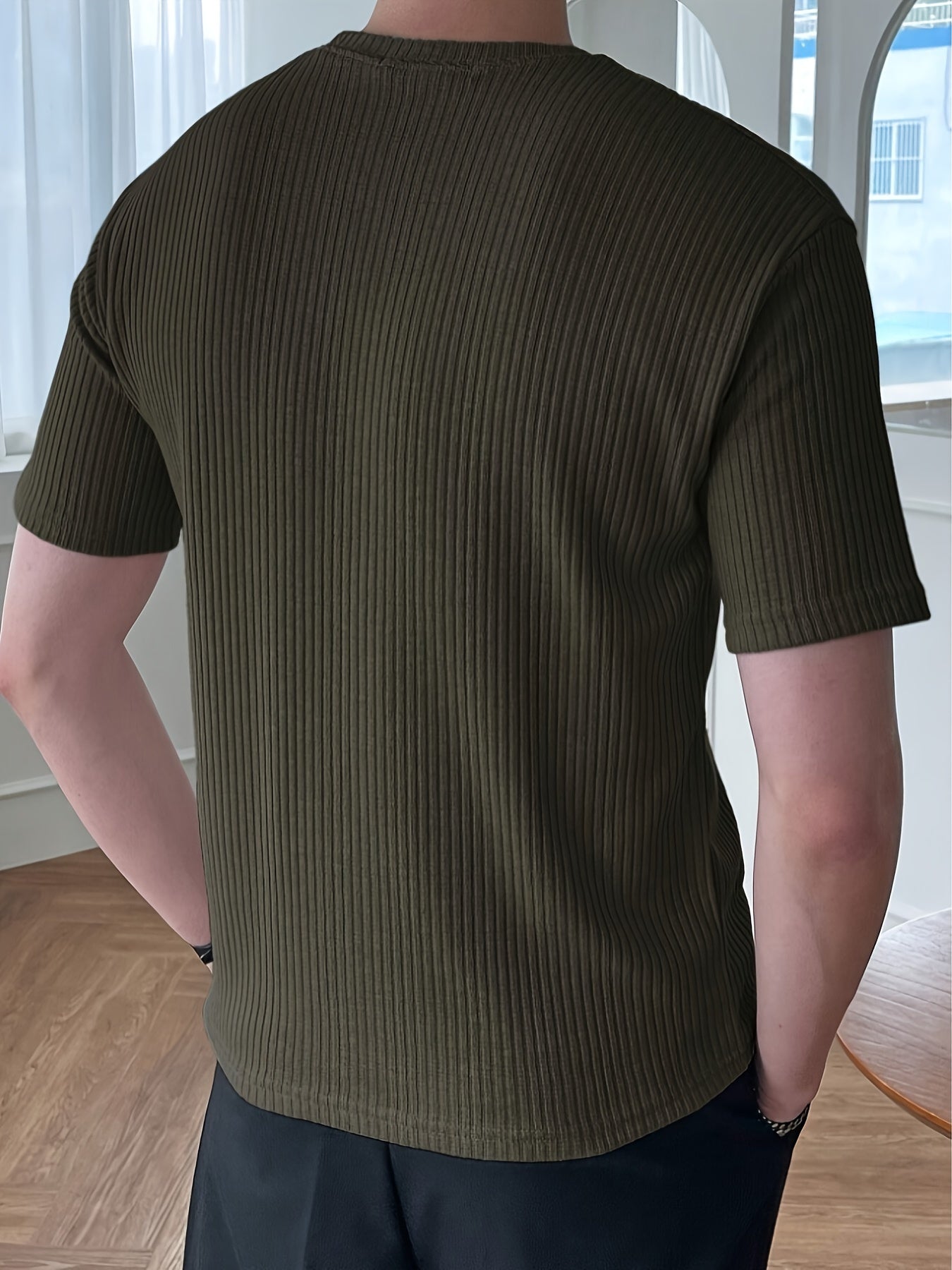 Light Green Men's T-shirt - Milan-S-Nora Luxe