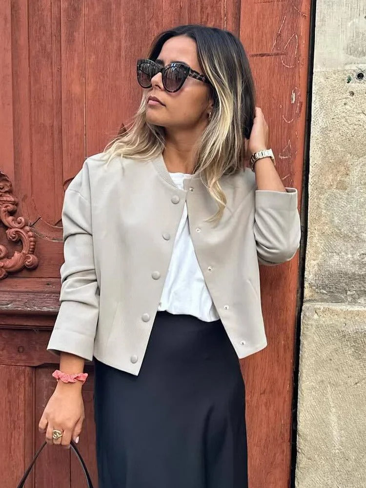 Summer Women's Lightweight Bomber Jacket - Pexav