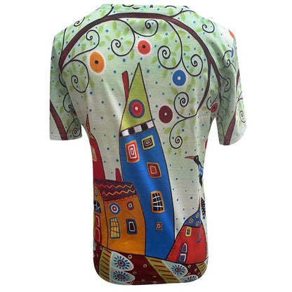 Light women's T-shirt with print for everyday and holiday - SummerFun-S-The Livary