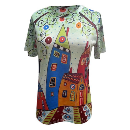 Comfy Ladies Graphic Tee for Vacation Wear - Pexav