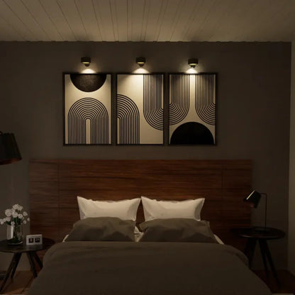 Rechargeable Magnetic Wall Light with Touch Remote and USB Charging