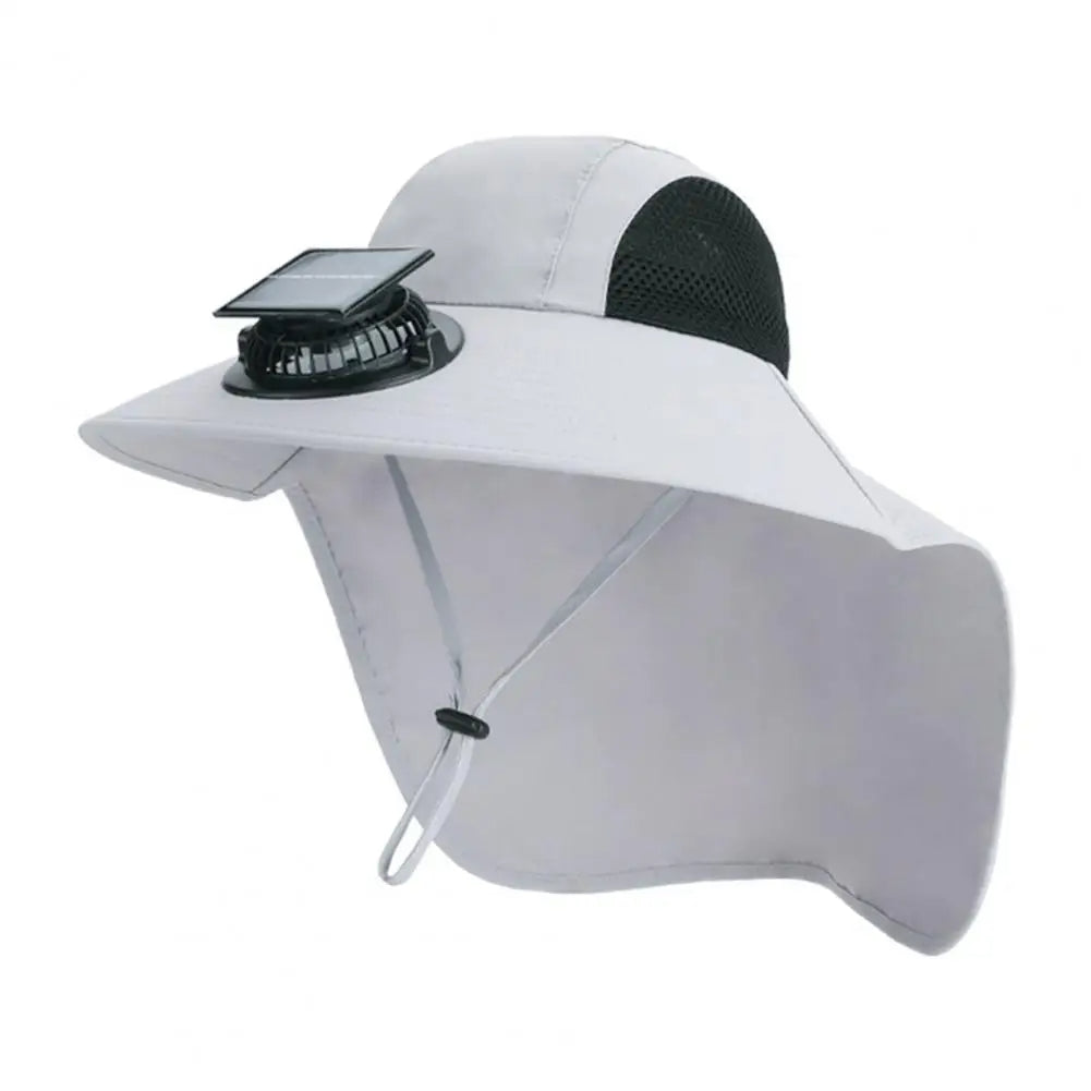 Sun Protection Wide Brim Summer Hat Fan